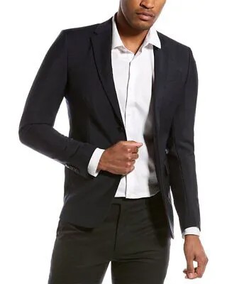 Мужская шерстяная куртка Valentino синяя 44