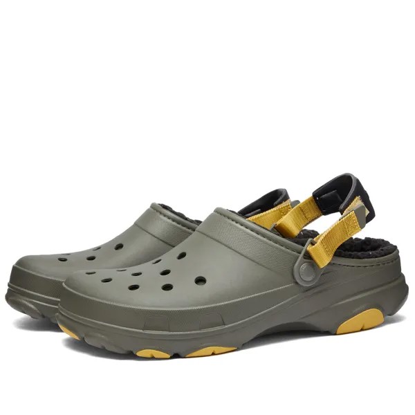 Сандалии Crocs All Terrain Lined Clog, цвет Dusty Olive