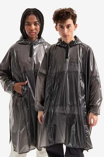 Длинная сверхлегкая водонепроницаемая куртка Rains, черный