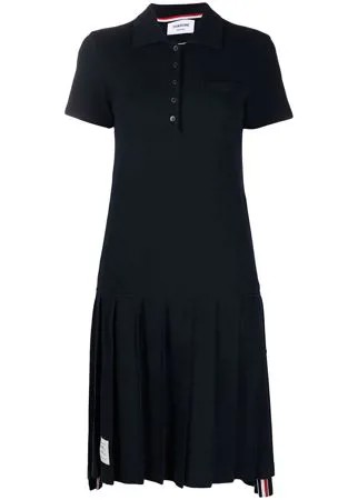 Thom Browne платье-рубашка с воротником поло и полосками
