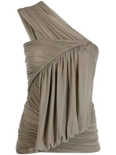 Топ Edfu со сборками и драпировкой Rick Owens, бежевый