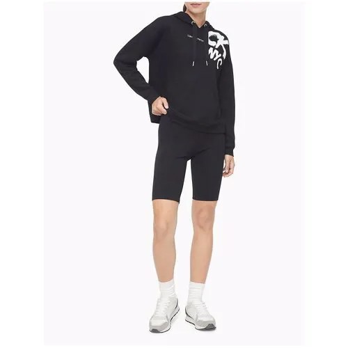 Худи Calvin Klein L черное с белым лого на плече