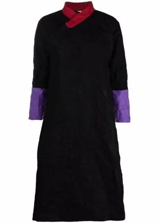 Comme Des Garçons Comme Des Garçons платье миди с контрастными манжетами