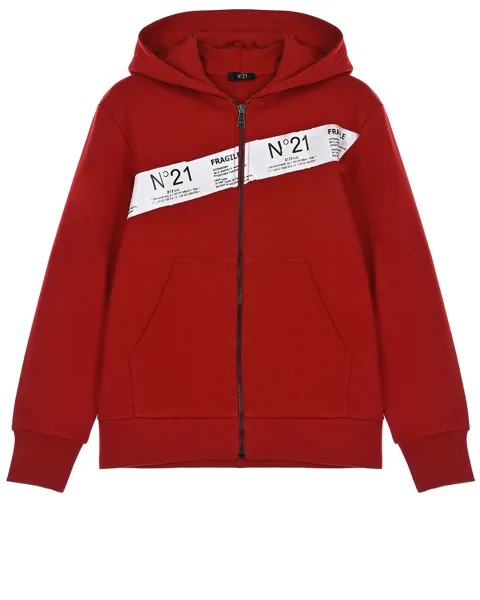 Красная спортивная куртка No. 21 детская