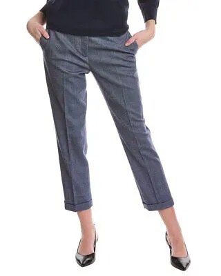 Женские полушерстяные брюки Piazza Sempione Violette, синие 42