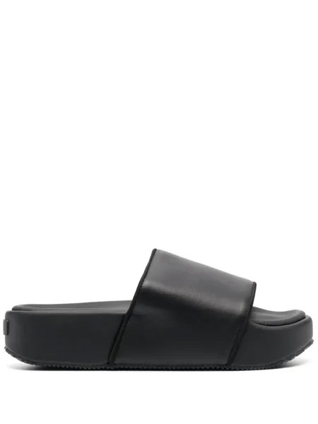 Y-3 однотонные шлепанцы, черный