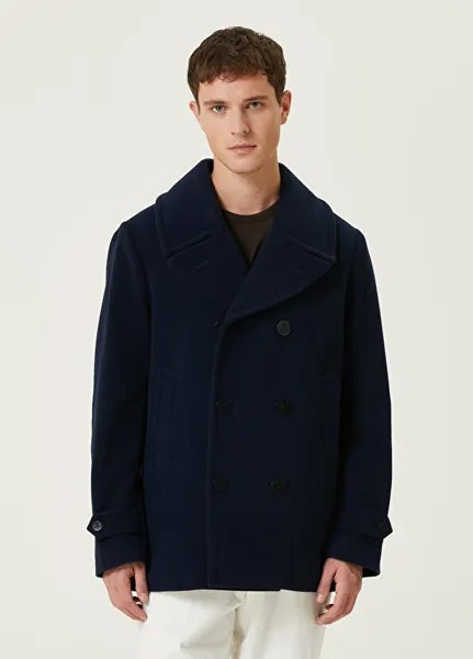 Темно-синее пальто Polo Ralph Lauren