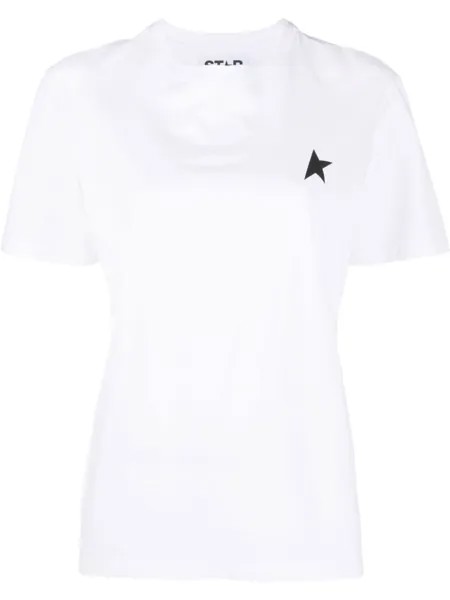 Golden Goose футболка с логотипом, белый