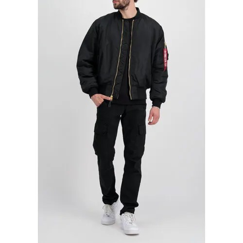 Бомбер ALPHA INDUSTRIES MA-1, размер M, черный