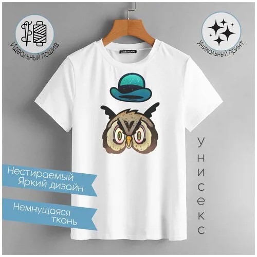 Футболка CoolPodarok Сова шляпа летает