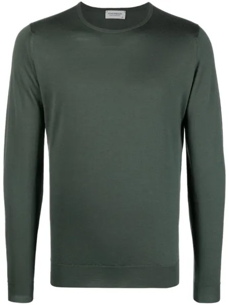 John Smedley джемпер Lundy из шерсти мериноса, зеленый
