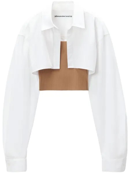 Alexander Wang комплект Pre-styled из топа и рубашки, белый