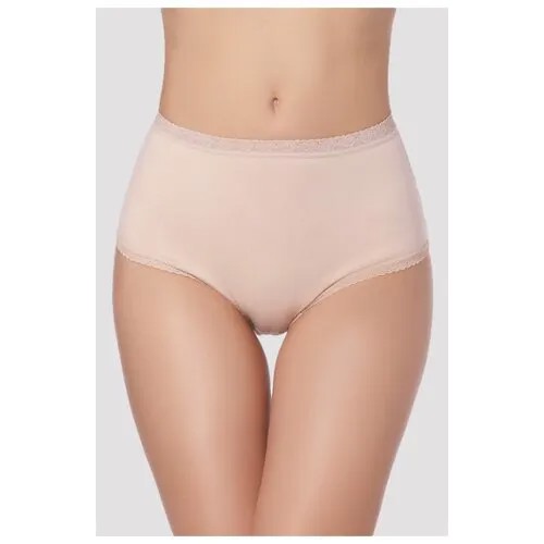Vis-a-Vis Трусы слипы Basic макси, отделанные тесьмой, размер XL, beige