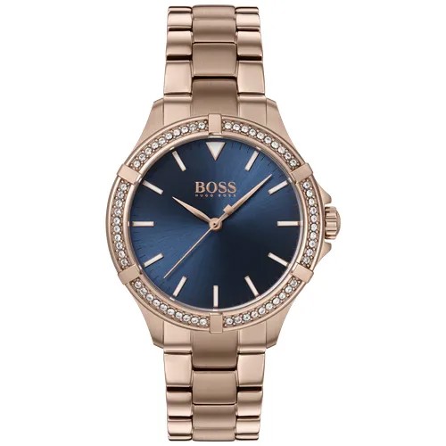 Наручные часы BOSS женские Часы женские Hugo boss 1502468 кварцевые, золотой, синий