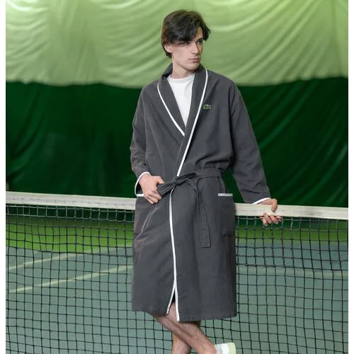 Халат  LACOSTE, размер 50/54, серый