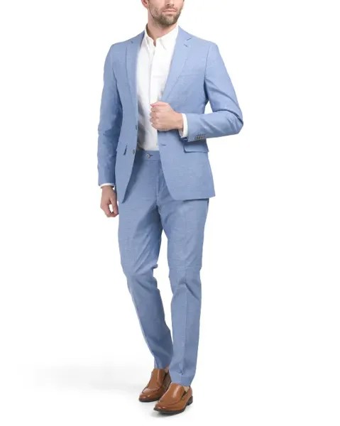 Вложенный костюм из шамбре Original Penguin, светло-голубой