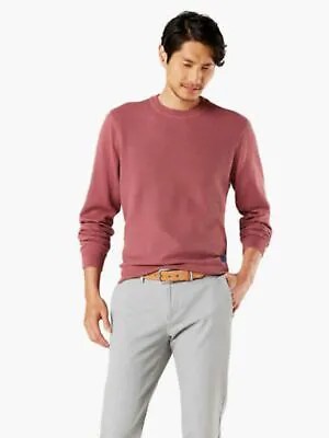 DOCKERS Мужской розовый свитер с длинными рукавами и круглым вырезом XXL