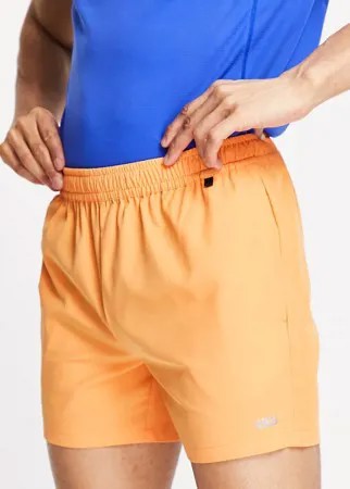 Оранжевые спортивные шорты средней длины из быстросохнущего материала ASOS 4505 Icon-Оранжевый цвет