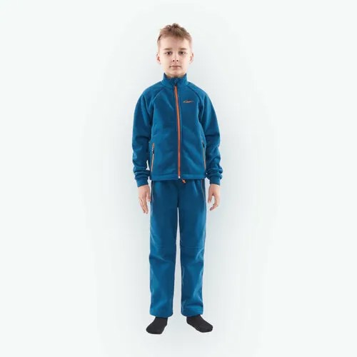 Комплект термобелья Dragonfly Детский флисовый костюм Dragonfly Blue Orange, размер 116-122, синий, оранжевый