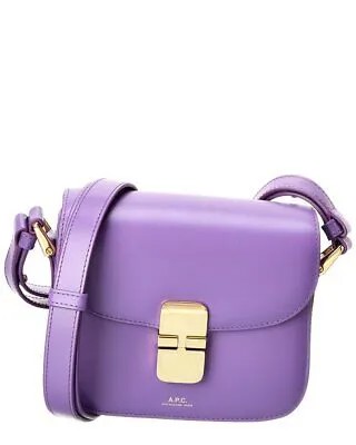 Кожаная мини-сумка через плечо APC Grace, женская, фиолетовая