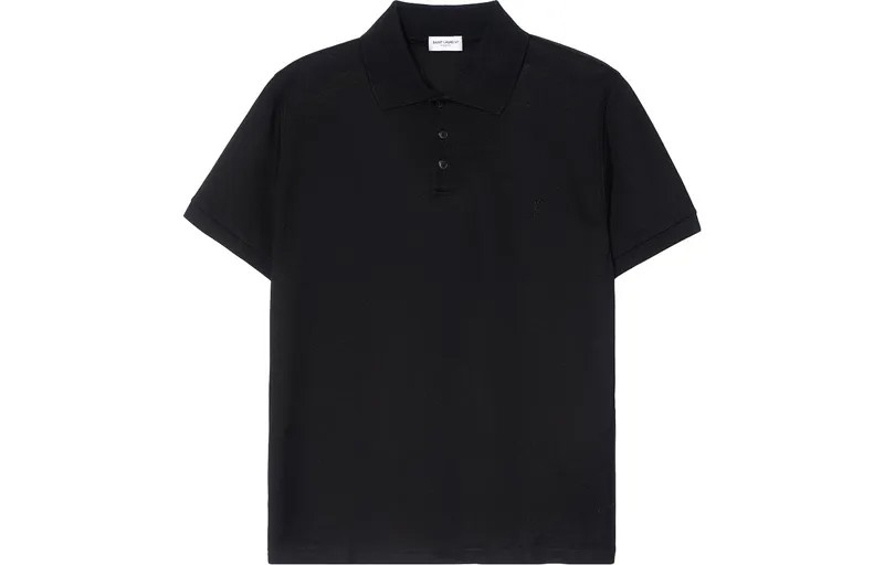 SAINT LAURENT Мужская рубашка поло, цвет Black