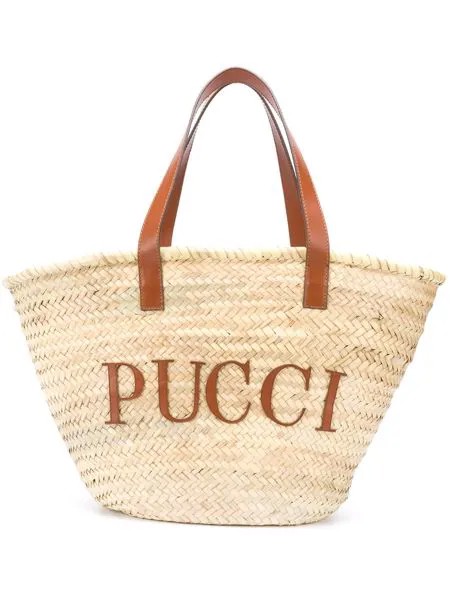 Emilio Pucci большая сумка-тоут с логотипом