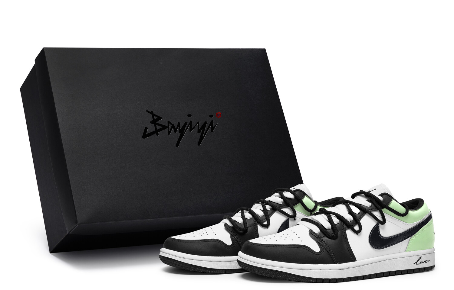Кроссовки Air Jordan 1 Vintage Basketball Shoes Women's Low-top Green, зеленый