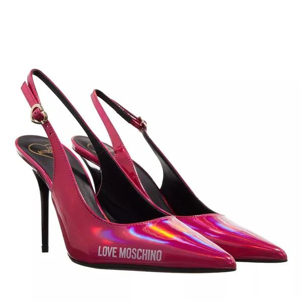 Туфли rubber logo fuxia Love Moschino, розовый