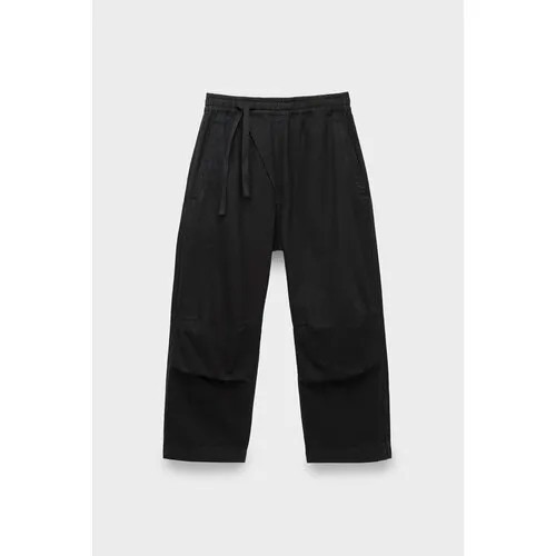 Брюки Maharishi 5008 hemp asym 3/4 track pants, размер 48, черный