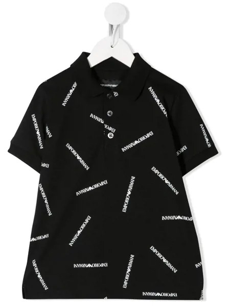 Emporio Armani Kids рубашка поло с короткими рукавами и логотипом