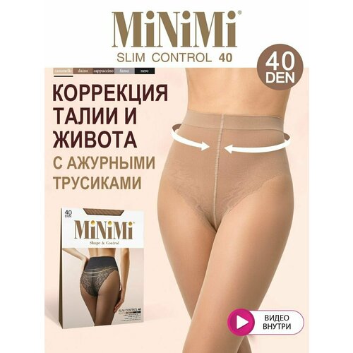Колготки MiNiMi Slim Control, 40 den, размер 4, caramello