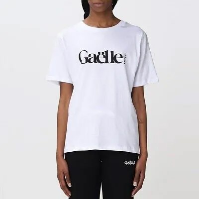 Женская футболка GAELLE Paris GBDP16701 белая с логотипом E2023