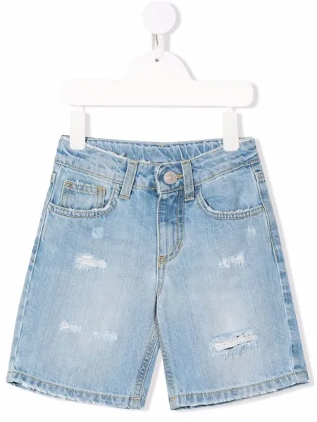 Gaelle Paris Kids джинсовые шорты с эффектом потертости