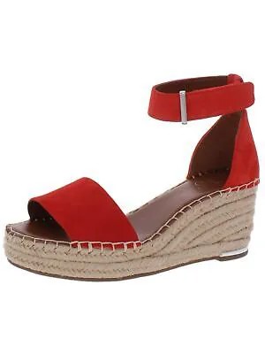 FRANCO SARTO Женские красные кожаные эспадрильи на танкетке Ragon 1 дюйм, 10 м