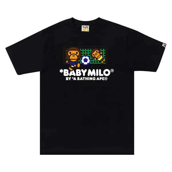 Футбольная футболка BAPE Baby Milo, черная