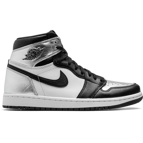 Кроссовки Jordan Air Jordan 1 Retro High OG, размер 42 EU, silver toe