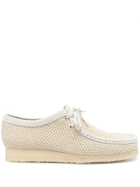 Clarks фактурные топсайдеры Wallabee, нейтральный цвет