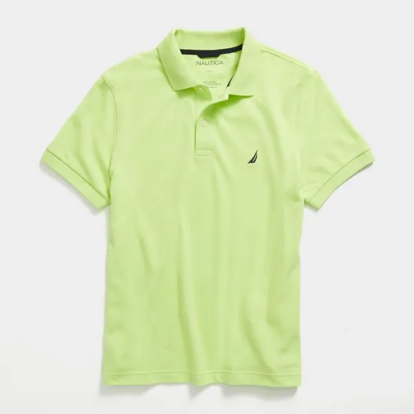 Мужская футболка-поло узкого кроя Nautica, цвет Lime Twist