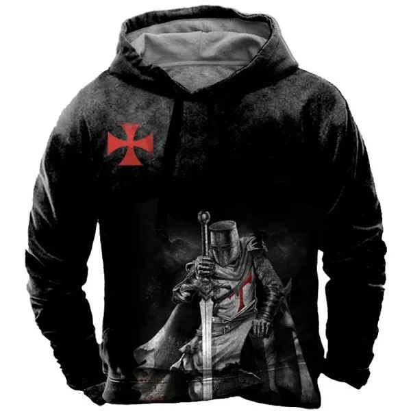Мужская худи с принтом Paladin Cross