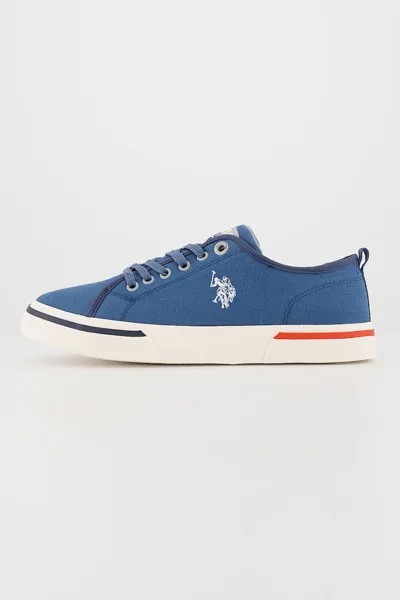 Текстильные кроссовки с логотипом U S Polo Assn , синий