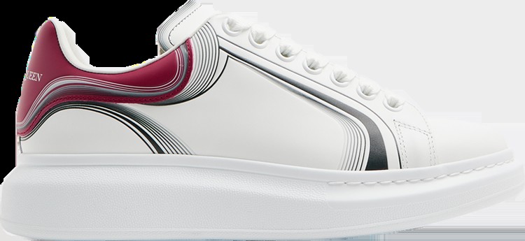 Кроссовки Alexander McQueen Oversized Sneaker 'Curve Tech - Garnet', белый
