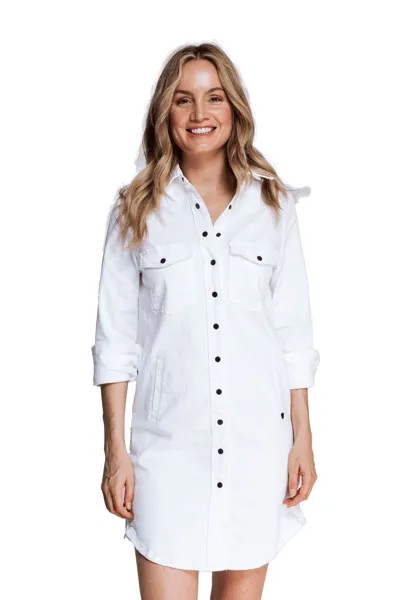 Платье ZHRILL Zhrill Damen Jeans TYRANA, белый