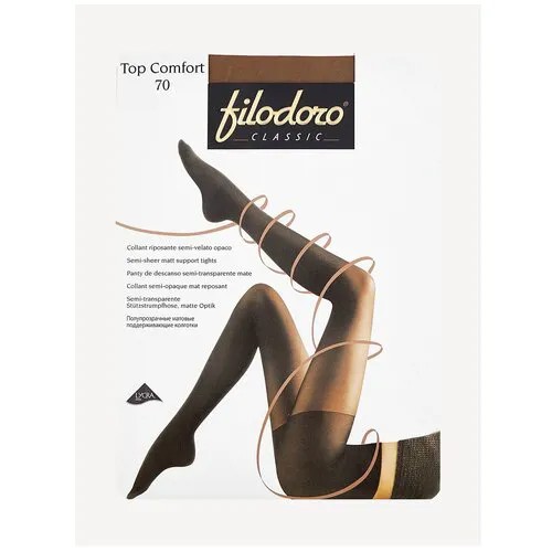 Колготки  Filodoro Classic Top Comfort, 70 den, размер 3, коричневый, бежевый