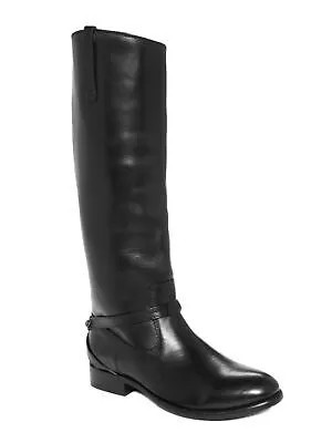 FRYE Женские черные кожаные сапоги Lindsay Plate Almond с наборным каблуком 5.5 B