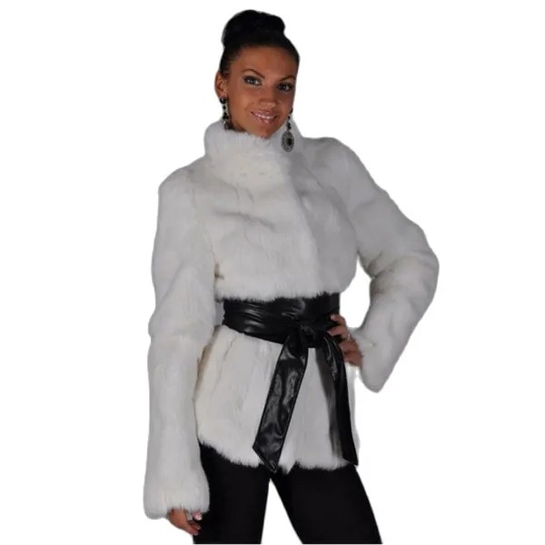Новая модная женская зимняя одежда S-6XL, пушистая куртка, Женское пальто из искусственного меха, пальто из искусственного меха норки