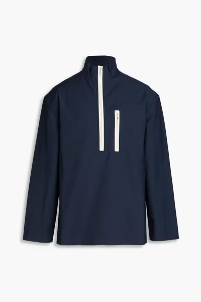 Куртка Le Haut Vanilla из хлопкового твила с полумолнией Jacquemus, темно-синий