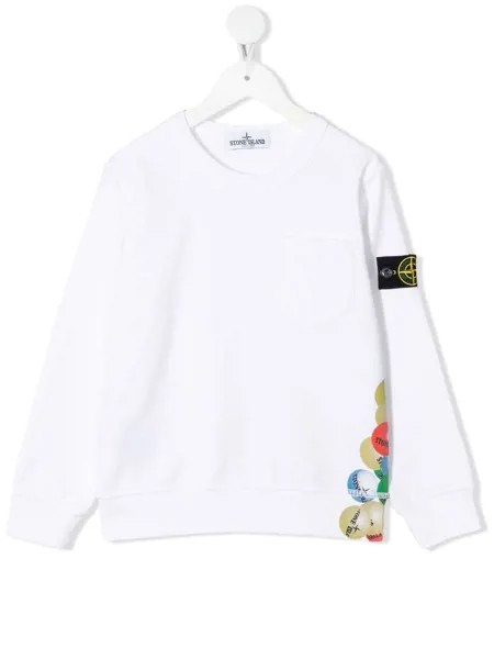 Stone Island Junior толстовка с графичным принтом