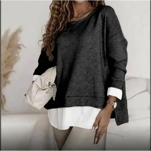 Пуловер, размер 54-56, черный