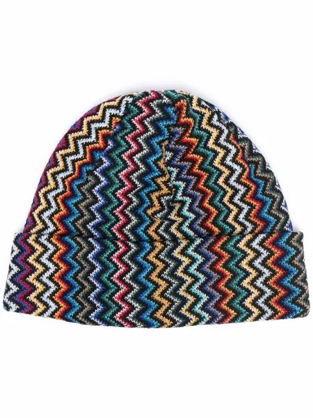 Missoni шапка бини с узором зигзаг