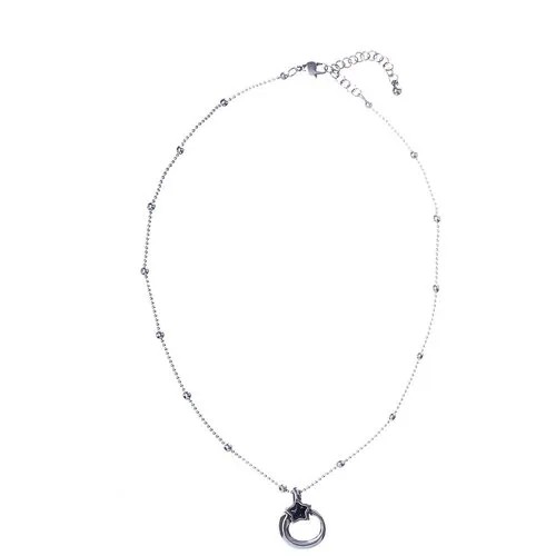 Колье Ciclon, Lucero, со звездой, с муранским стеклом, CN-222806 черный